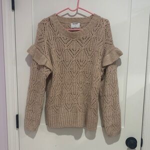 Old Navy Women's Beige Knit Sweater